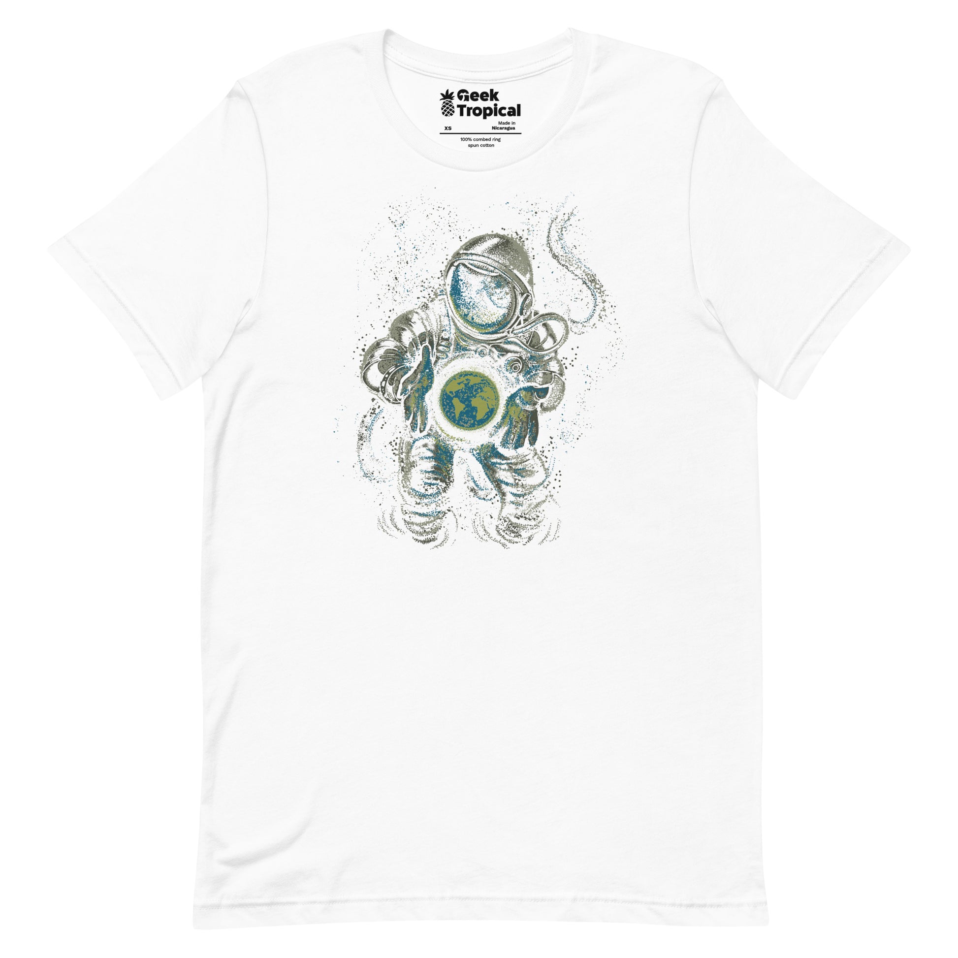 Astronaut Love Earth T-Shirt Geek Nerd Advertise to Meta Design by Tobe Fonseca FLOW DESC WRITING