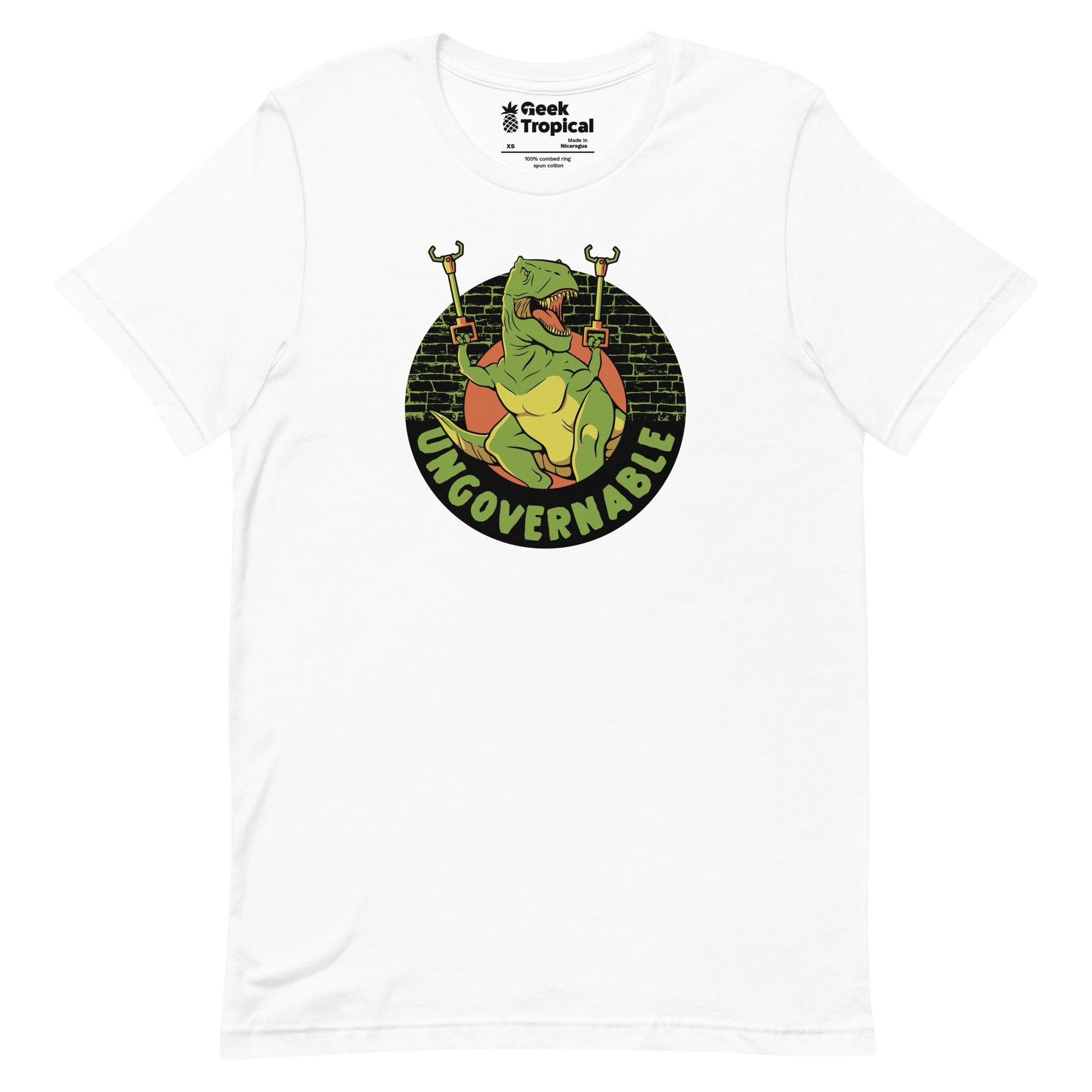Become Ungovernable Funny Dinosaur T-Shirt Geek Nerd Advertise to Meta Animal Patterns Design by Tobe Fonseca