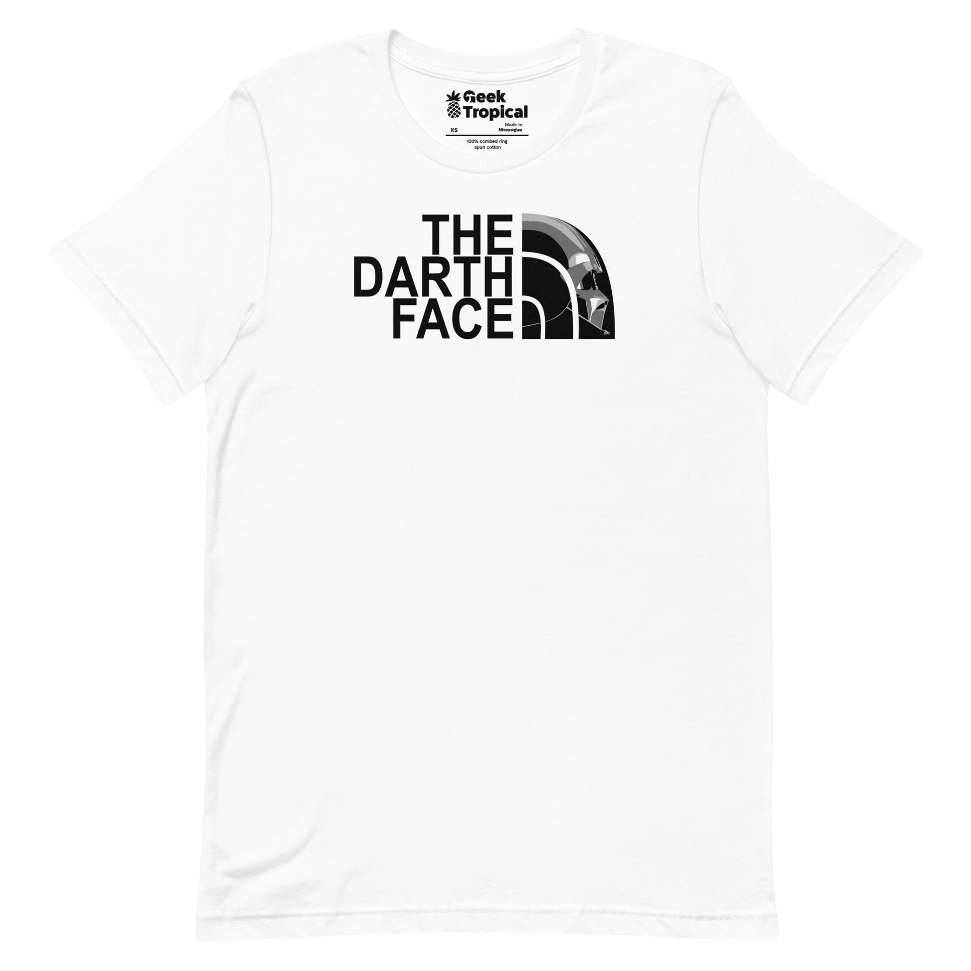 The Darth Face T-Shirt Geek Nerd Advertise to Meta Design by Tobe Fonseca Gpt - No - Tags
