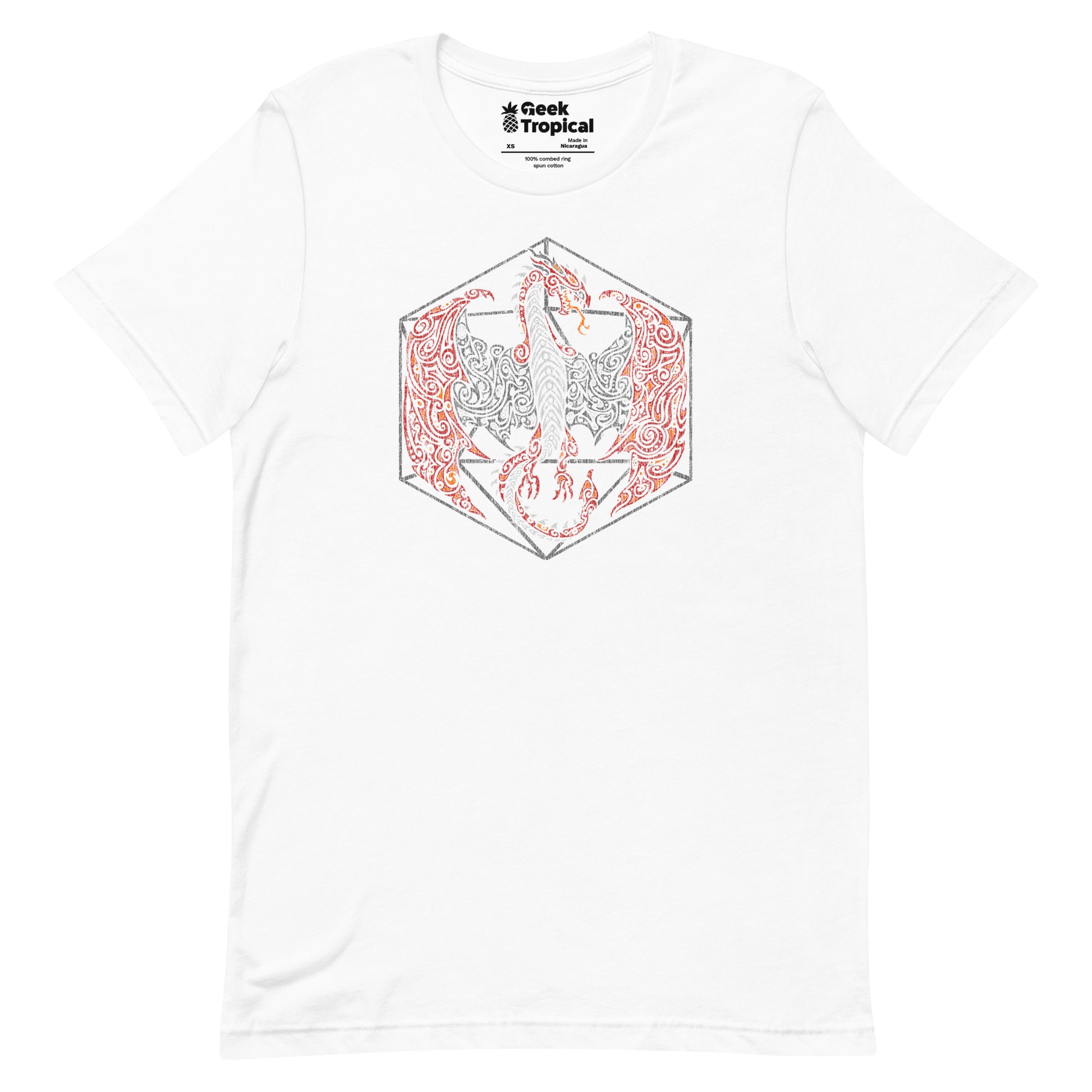 Tribal Dragon D20 T-Shirt 15