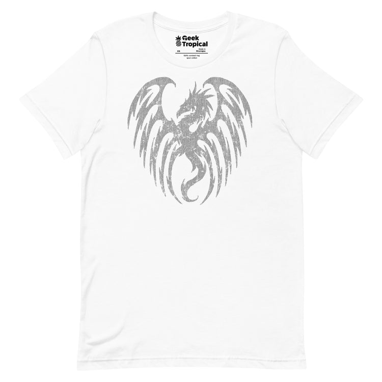 Oversized Dragon Shadow T-Shirt Geek Nerd Advertise to Meta Fantasy Prints FLOW DESC WRITING