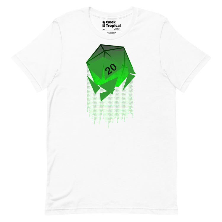Matrix D20 T-Shirt Geek Nerd Advertise to Meta board game print computer print