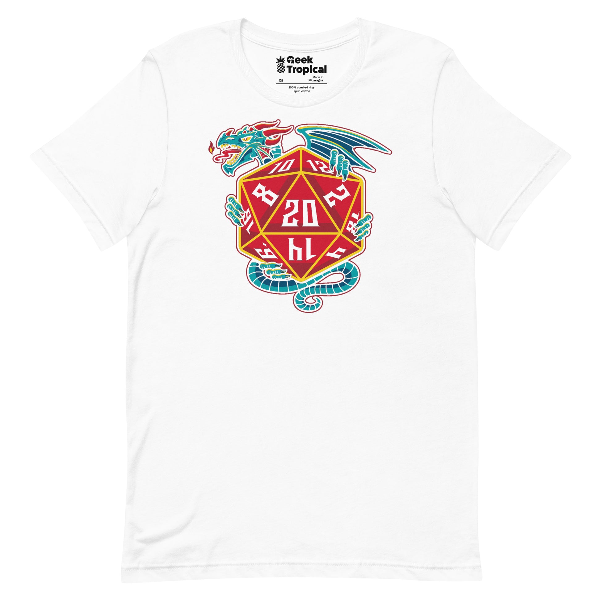 D20 Dice Dragon T-Shirt 16