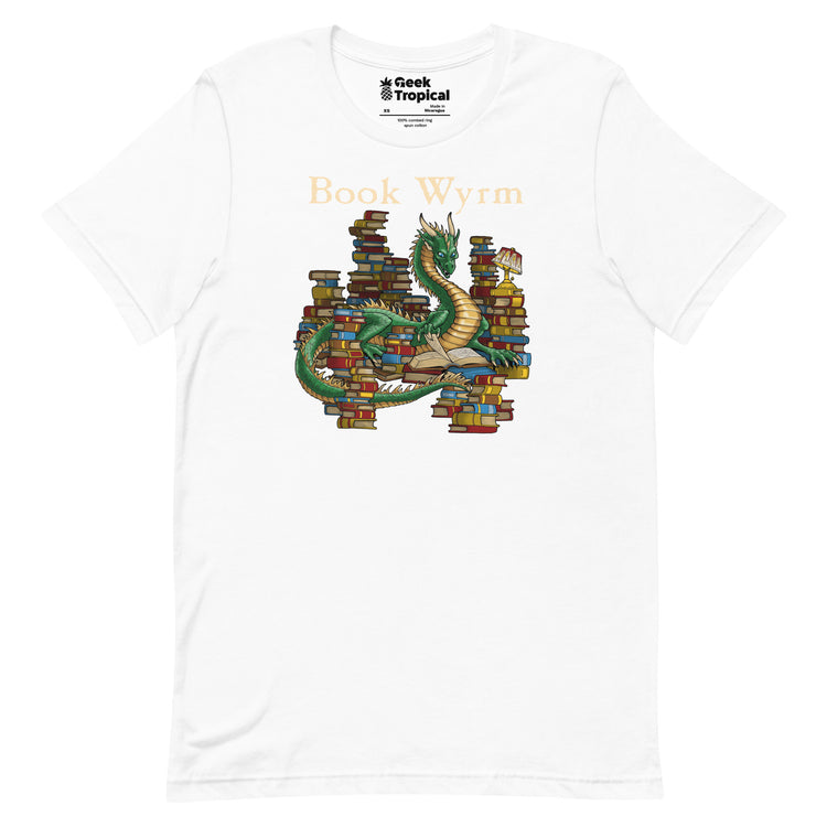 Book Wyrm T-Shirt Geek Nerd Advertise to Meta Book Prints Fantasy Prints