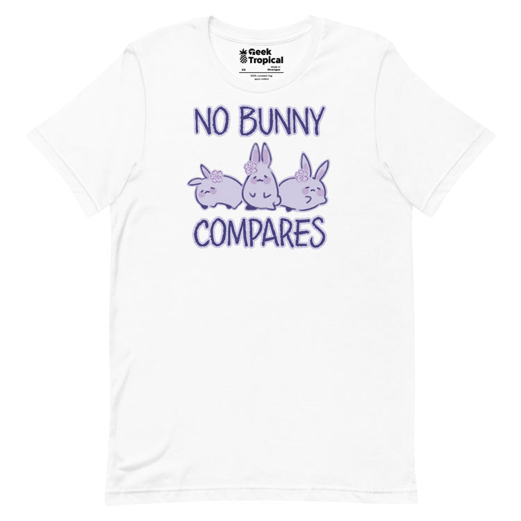 No Bunny Compares T-Shirt Geek Nerd Advertise to Meta Animal Patterns Design by Ardi Tong