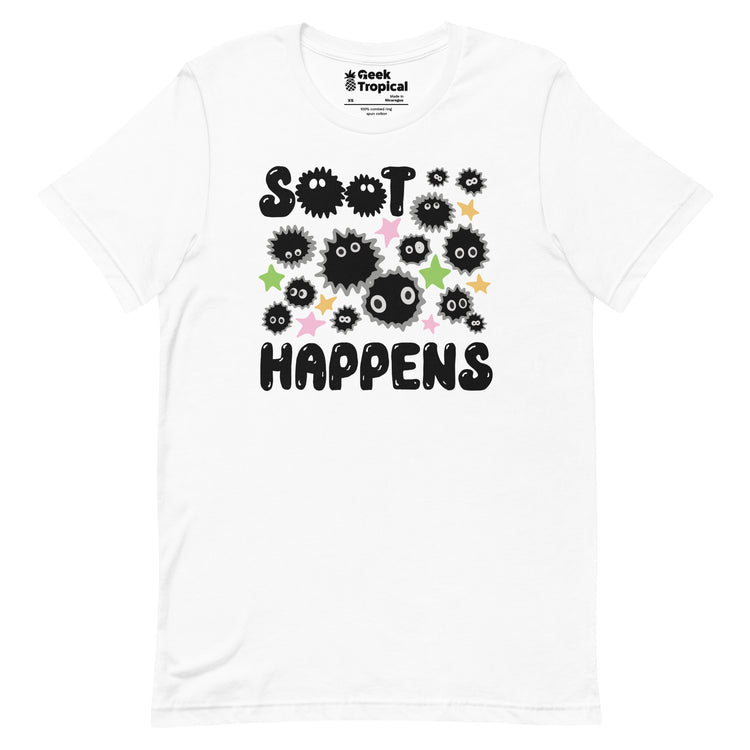 Soot Happens Sootsprites Anime T-Shirt Geek Nerd Advertise to Meta Anime Design by Heather Davenport