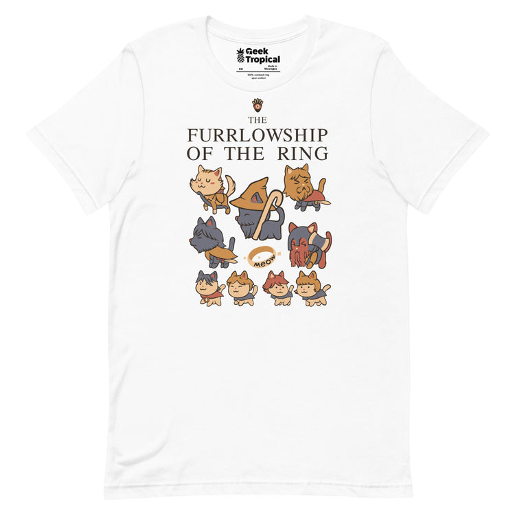 The Furrlowship of the Ring T-Shirt Geek Nerd Advertise to Meta Animal Patterns Book Prints