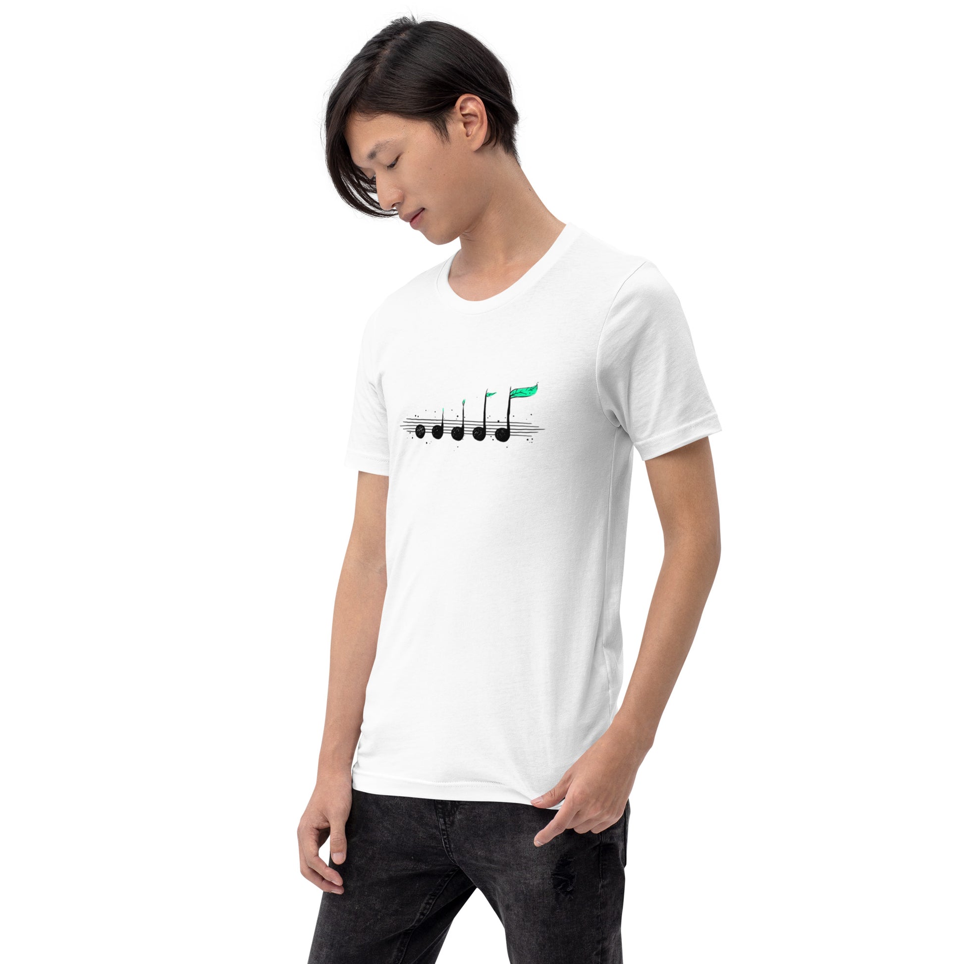 Biosphere Music Notes T-Shirt Geek Nerd Design by Tobe Fonseca FLOW DESC WRITING music print