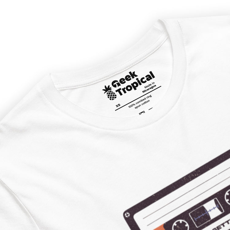 Cassette Musical Notes T-Shirt Geek Nerd Design by Tobe Fonseca FLOW DESC WRITING music print