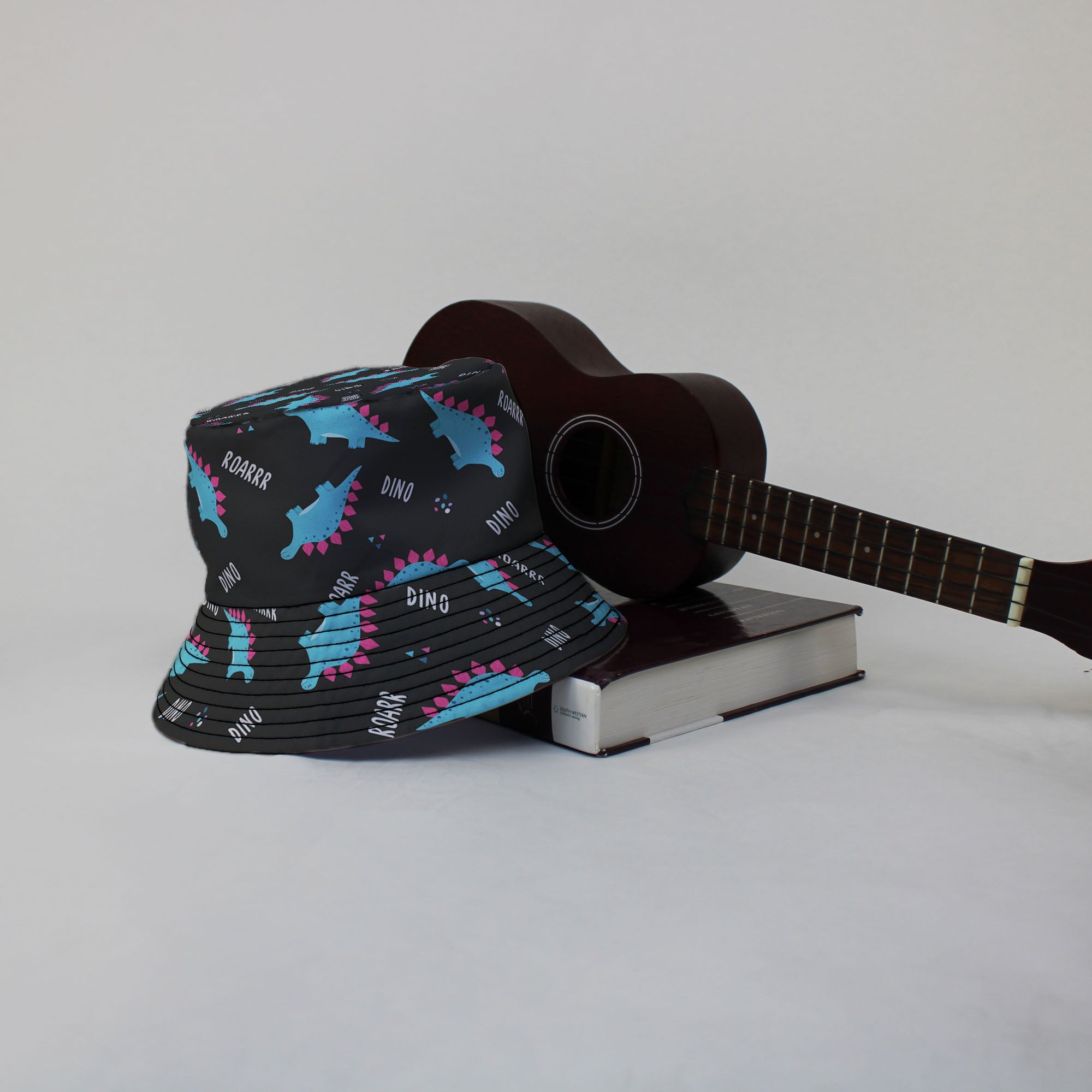 Dinosaur Roarrr Black Bucket Hat
