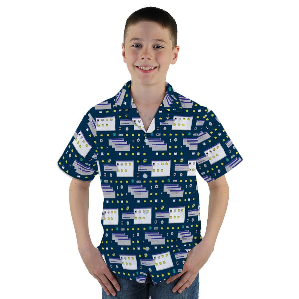 Dark Pattern98 Youth Hawaiian Shirt