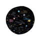 A Starry Galaxy Outer Space Bucket Hat - M - Black Stitching - -