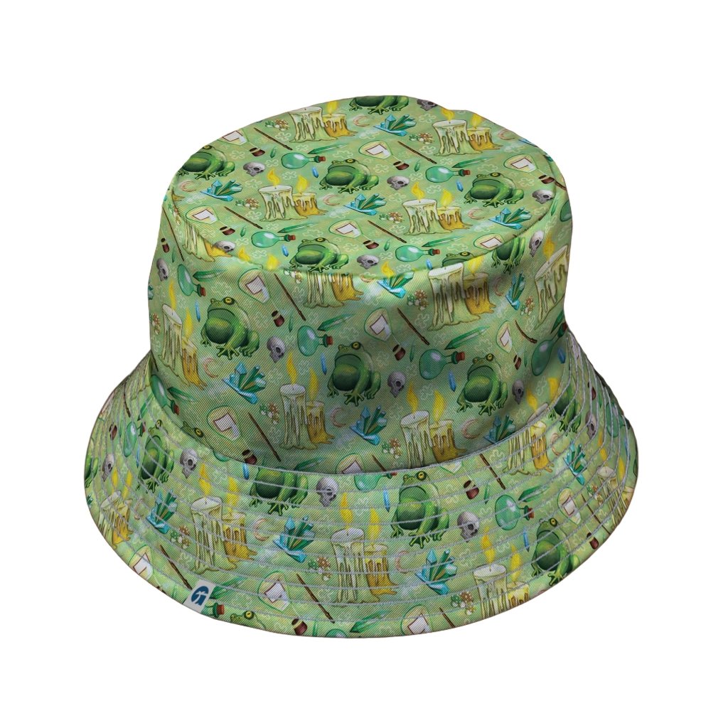 A Witches Brew Fantasy Bucket Hat - M - Grey Stitching - -