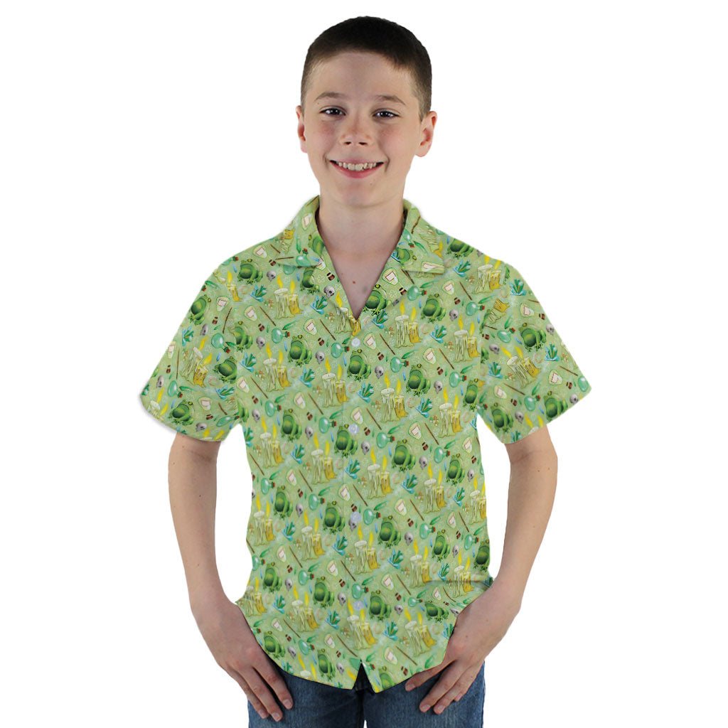 A Witches Brew Fantasy Youth Hawaiian Shirt - YM - -
