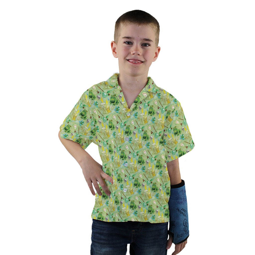 A Witches Brew Fantasy Youth Hawaiian Shirt - YXS - -
