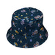 Animal Astronauts in Space Bucket Hat - M - Black Stitching - -