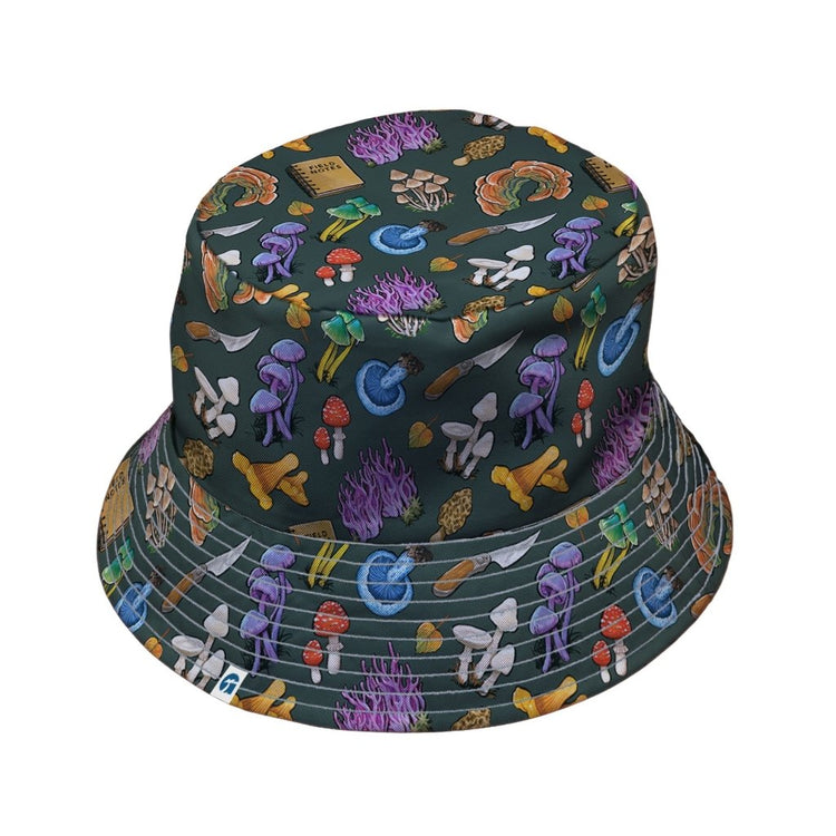Anime Mushrooms Bucket Hat - M - Black Stitching - -