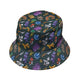 Anime Mushrooms Bucket Hat - M - Black Stitching - -