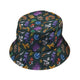 Anime Mushrooms Bucket Hat - M - Grey Stitching - -
