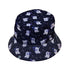 Anxious Ghosts Purple Bucket Hat - M - Grey Stitching - -
