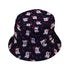 Anxious Ghosts Red Bucket Hat - M - Black Stitching - -