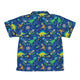 Astro Dino Dinosaur Outer Space Blue Youth Hawaiian Shirt - YXS - -