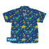 Astro Dino Dinosaur Outer Space Blue Youth Hawaiian Shirt - YXS - -