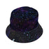 Beautiful Nebula Outer Space Bucket Hat - M - Black Stitching - -