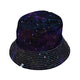 Beautiful Nebula Outer Space Bucket Hat - M - Black Stitching - -