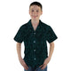 Binary Computers and 0s Teal Black Youth Hawaiian Shirt - YM - -