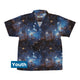 Blue Brown Galaxy Space Youth Hawaiian Shirt - YXS - -