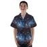 Blue Brown Galaxy Space Youth Hawaiian Shirt - YL - -