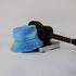 Blue Computer Circuit Board Bucket Hat - M - Grey Stitching - -