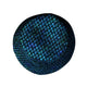Blue Purple Dragon Scales Bucket Hat - M - Black Stitching - -