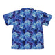 Blue Purple Nebula Space Youth Hawaiian Shirt - YXS - -