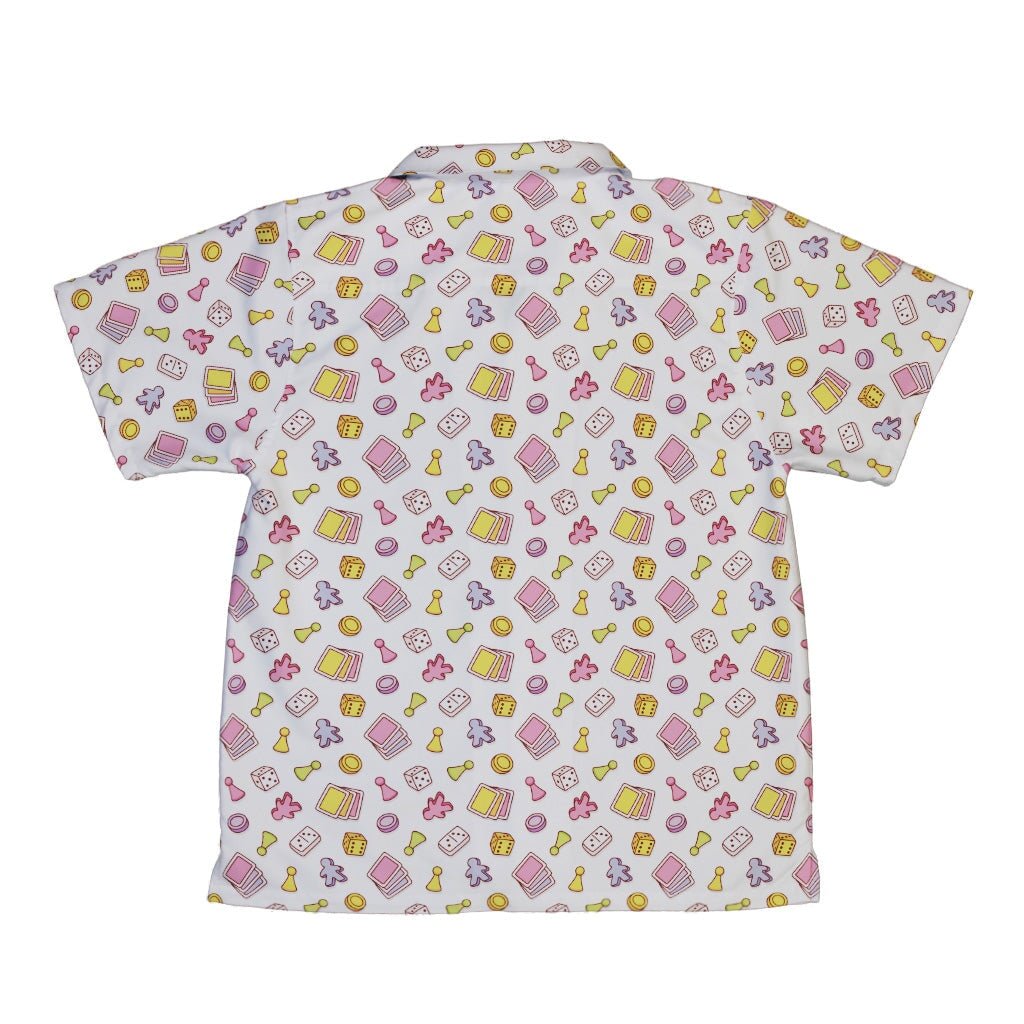 Board Game Objects Meeples White Youth Hawaiian Shirt - YXS - -