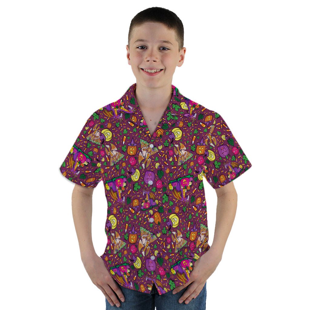 Candy Corn Dragon Youth Hawaiian Shirt - YM - -