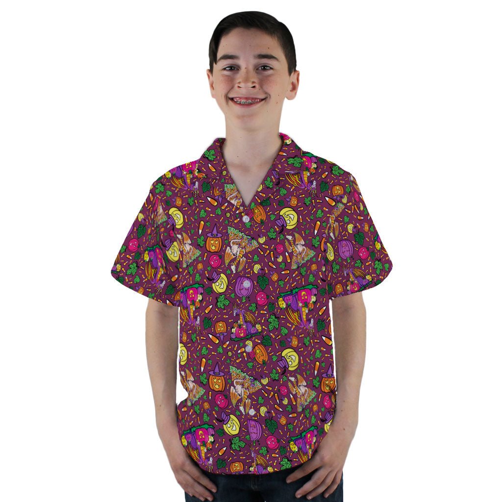 Candy Corn Dragon Youth Hawaiian Shirt - YL - -