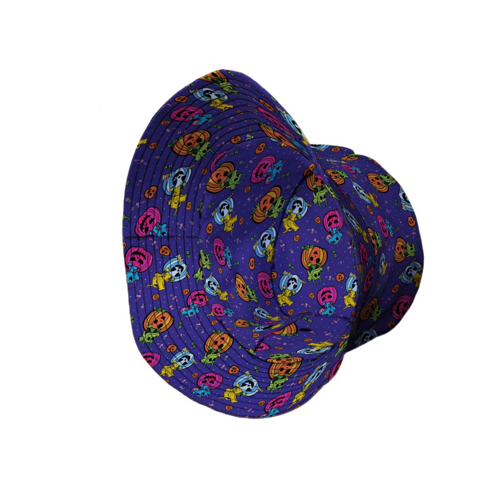 Candy Pumpkin Dragons Bucket Hat - M - Grey Stitching - -