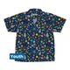 Cartoon Space Objects Outer Space Navy Youth Hawaiian Shirt - YXS - -