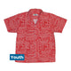 Christmas Red Computer Circuit Board Youth Hawaiian Shirt - YXS - -