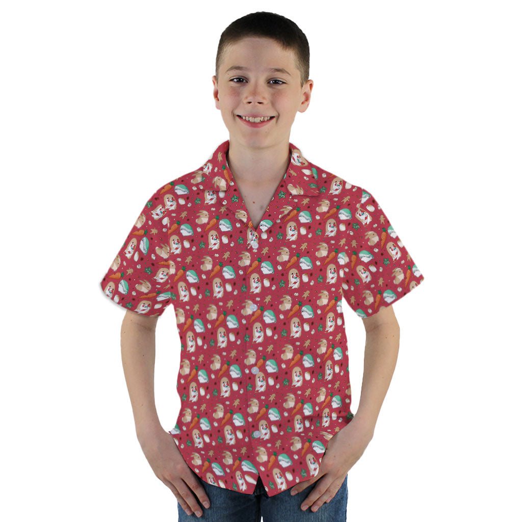 Cinnamon Anime Bunnies Youth Hawaiian Shirt - YM - -