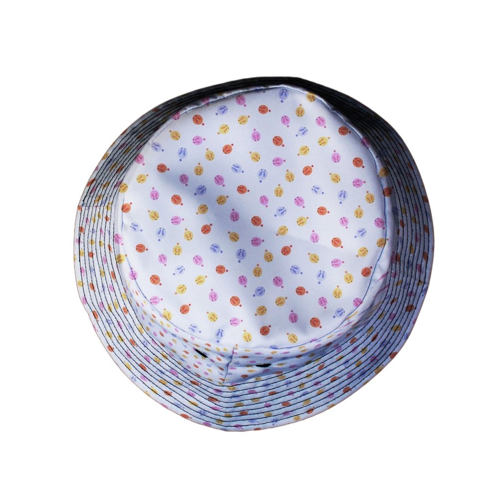 Colorful Wagashi Rabbits Bucket Hat - M - Grey Stitching - -