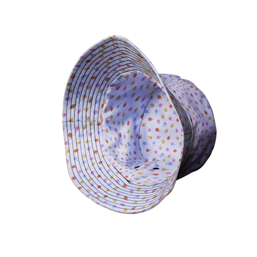 Colorful Wagashi Rabbits Bucket Hat - M - Grey Stitching - -