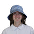 Computer Programmer Life Silver Blue Bucket Hat - M - Grey Stitching - -