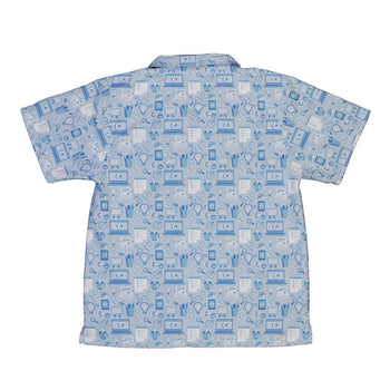 Computer Programmer Life Silver Blue Youth Hawaiian Shirt - YXS - -