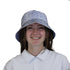 Computer Software Engineer White Bucket Hat - M - Grey Stitching - -
