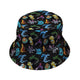 Cute Baby Dragons Bucket Hat - M - Grey Stitching - -