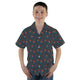 D20 Floral Hawaiian Gray Youth Hawaiian Shirt - YM - -