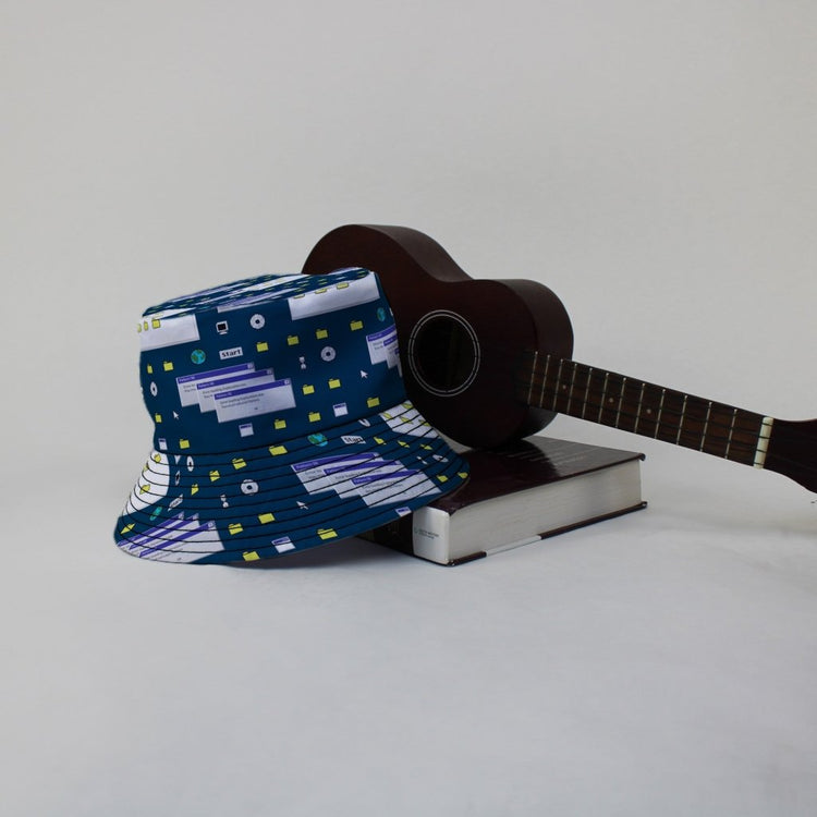 Dark Pattern98 Bucket Hat - M - Grey Stitching - -